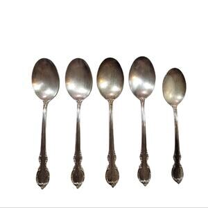 Vintage 1847 Roger Bros Reflection IS Silver Plate set of 5 spoons